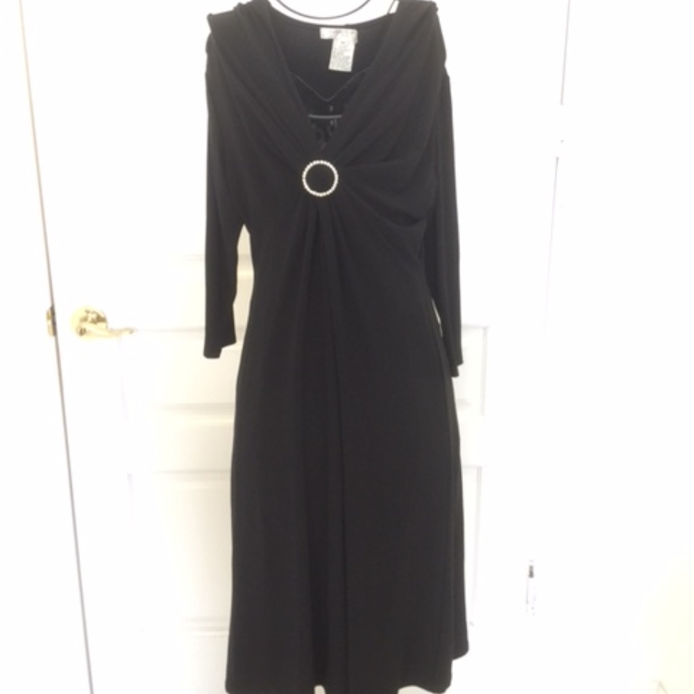 Black cocktail dress by Evan-Picone